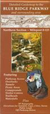Buy map Blue Ridge Parkway Map - Northern Section