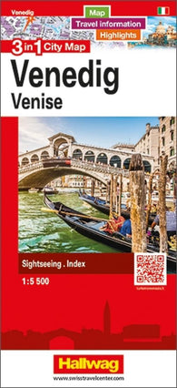 Buy map Venice 3 in 1 City Map by Hallwag