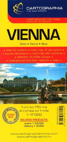 Buy map Vienna, Austria by Cartographia