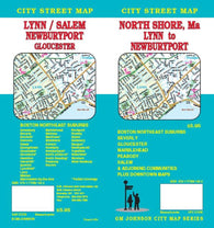 Buy map North Shore, MA : Lynn to Newburyport : city street map = Lynn/Salem : Newburyport : Gloucester : city street map