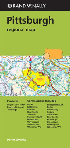 Buy map Pittsburgh, Pennsylvania Regional by Rand McNally