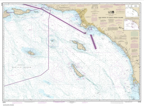Buy map San Diego to Santa Rosa Island (18740-44) by NOAA