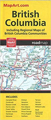 Buy map British Columbia Road Map