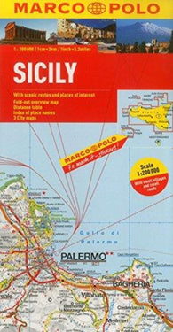 Buy map Sicily, Italy by Marco Polo Travel Publishing Ltd