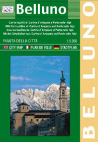 Buy map Belluno, Italy by Litografia Artistica Cartografica