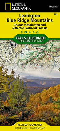 Buy map Lexington and Blue Ridge, Virginia