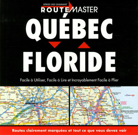 Buy map Quebec to Florida Drop Down, French Edition by Route Master