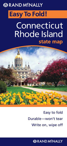 Buy map Connecticut and Rhode Island, Easy to Fold by Rand McNally