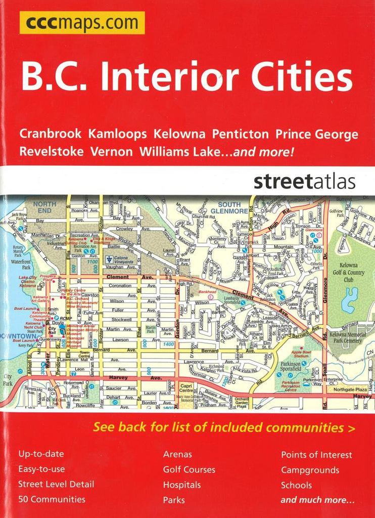 Buy map: British Columbia Interior Cities Street Atlas by Canadian ...