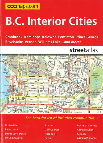 Buy map British Columbia Interior Cities Street Atlas by Canadian Cartographics Corporation