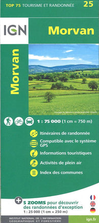 Buy map Morvan, France 1:75,000 Topographic Map #25