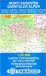 Buy map Monti Sarentini/Sarntaler Alpen
