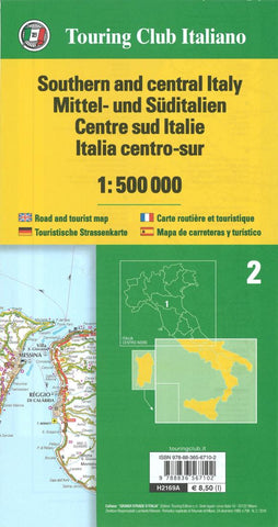 Buy map Italy, South-Central by Touring Club Italiano