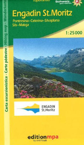 Buy map Engadin St. Moritz, Topographical Hiking Map by Edition MPA by Orell Fussli