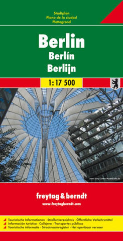 Buy map Berlin, Germany by Freytag-Berndt und Artaria