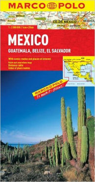Buy map Mexico, Guatemala, Belize and El Salvador by Marco Polo Travel Publishing Ltd