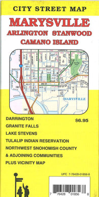 Buy map Marysville : Arlington : Stanwood : Camano Island : city street map = Camano Island : Marysville : Arlington : Stanwood : city street map