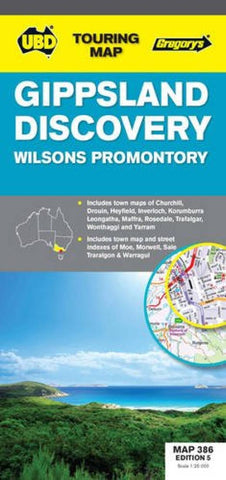 Buy map Gippsland Discovery Map by Universal Publishers Pty Ltd