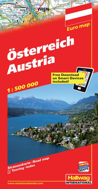 Buy map Austria with Distoguide by Hallwag
