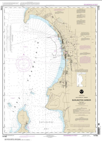Buy map Burlington Harbor (14785-17) by NOAA