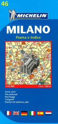 Buy map Milan, Italy (46) by Michelin Maps and Guides