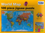 Buy map World Map, 500 Piece Puzzle by Hema Maps