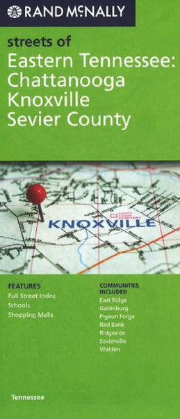 Buy map Chattanooga, Knoxville, and Sevier County, Tennessee by Rand McNally