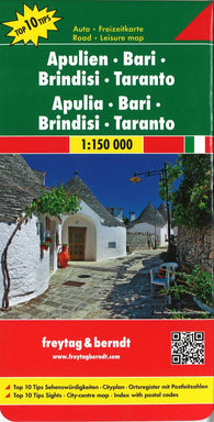 Buy map Apulia / Puglia, Italy by Freytag-Berndt und Artaria
