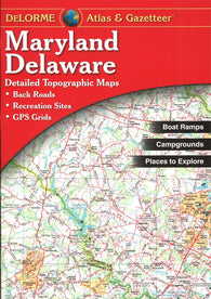 Buy map Maryland and Delaware Atlas and Gazetteer by DeLorme