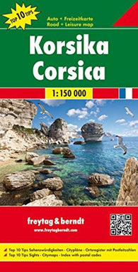 Buy map Corsica, France by Freytag-Berndt und Artaria