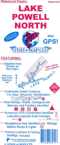Buy map Lake Powell North Fishing Map