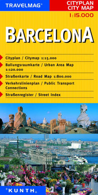 Buy map Barcelona, Spain by Kunth Verlag