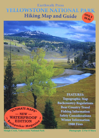 Buy map Yellowstone National Park, Wyoming and Montana, waterproof by Earthwalk Press