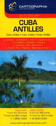 Buy map Cuba and Antilles by Cartographia