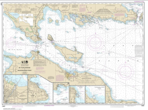 Buy map Detour Passage to Waugoshance Pt.; Hammond Bay Harbor; Mackinac Island; Cheboygan; Mackinaw City; St. lgnace (14881-34) by NOAA