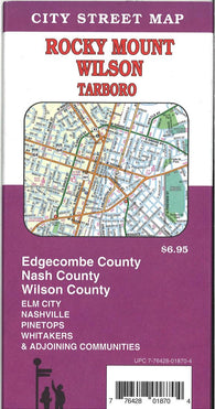 Buy map Rocky Mount : Wilson : Tarboro : city street map = Wilson : Rocky Mount : Tarboro : city street map