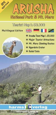 Buy map Arusha National Park and Arusha, Tanzania by Harms IC Verlag