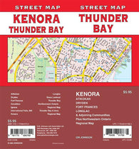 Buy map Thunder Bay / Kenora / Fort Frances / Dryden, Ontario Street Map