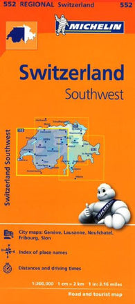 Buy map Switzerland, Southwest (552) by Michelin Maps and Guides