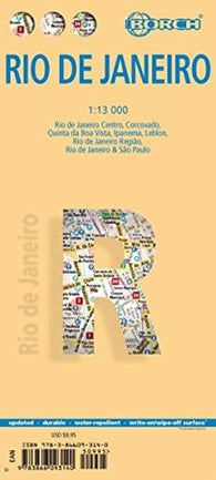 Buy map Rio de Janeiro, Brazil by Borch GmbH.
