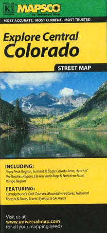 Buy map Colorado, Central by Kappa Map Group