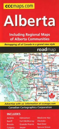 Buy map Alberta Road Map by Canadian Cartographics Corporation
