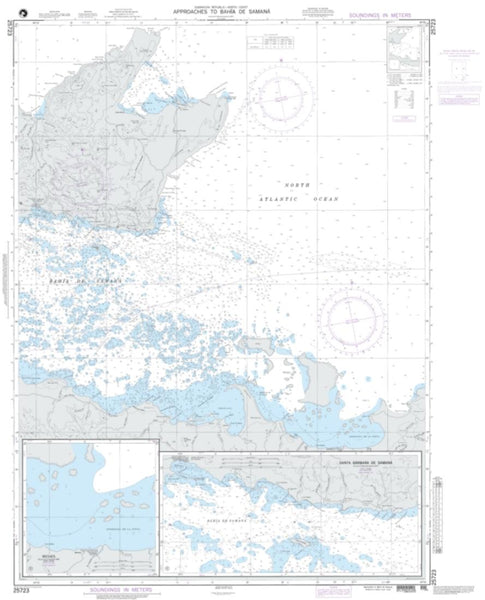 Buy map Approaches To Bahia De Samana (NGA-25723-40) by National Geospatial-Intelligence Agency