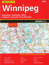 Buy map Winnipeg Street Atlas (Large Print edition) by Canadian Cartographics Corporation