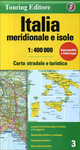 Buy map Italy, Southern and Islands by Touring Club Italiano