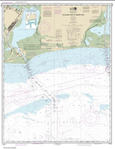 Buy map Calcasieu Pass to Sabine Pass (11341-44) by NOAA