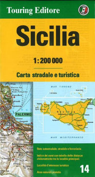Buy map Sicily, Italy by Touring Club Italiano