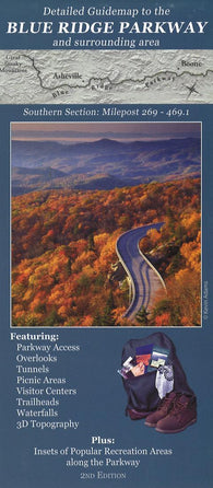 Buy map Blue Ridge Parkway Map - Southern Section