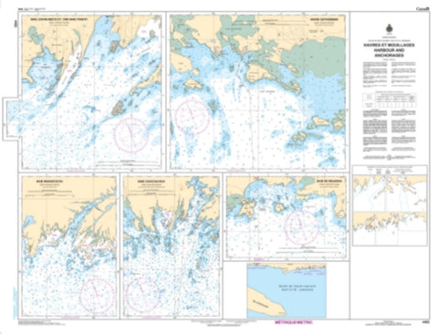 Buy map Harbours and Anchorages - Cote-Nord/North Shore by Canadian Hydrographic Service