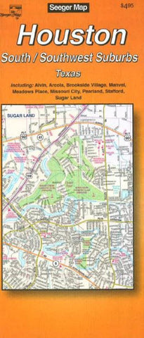 Buy map Houston : South/Southwest suburbs : Texas by The Seeger Map Company Inc.